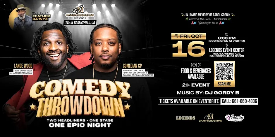 C MAC PRODUCTIONS Presents “The Comedy Throwdown” in Bakersfield